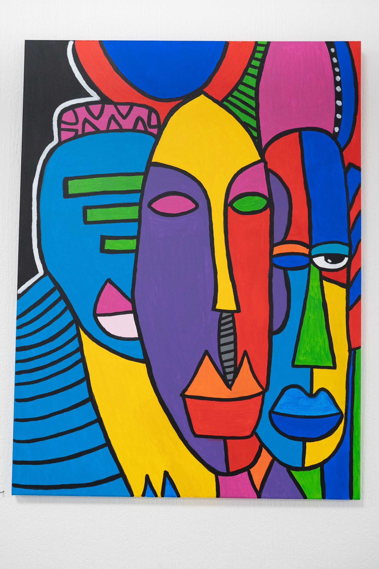 Schilderij ''Maskers''
