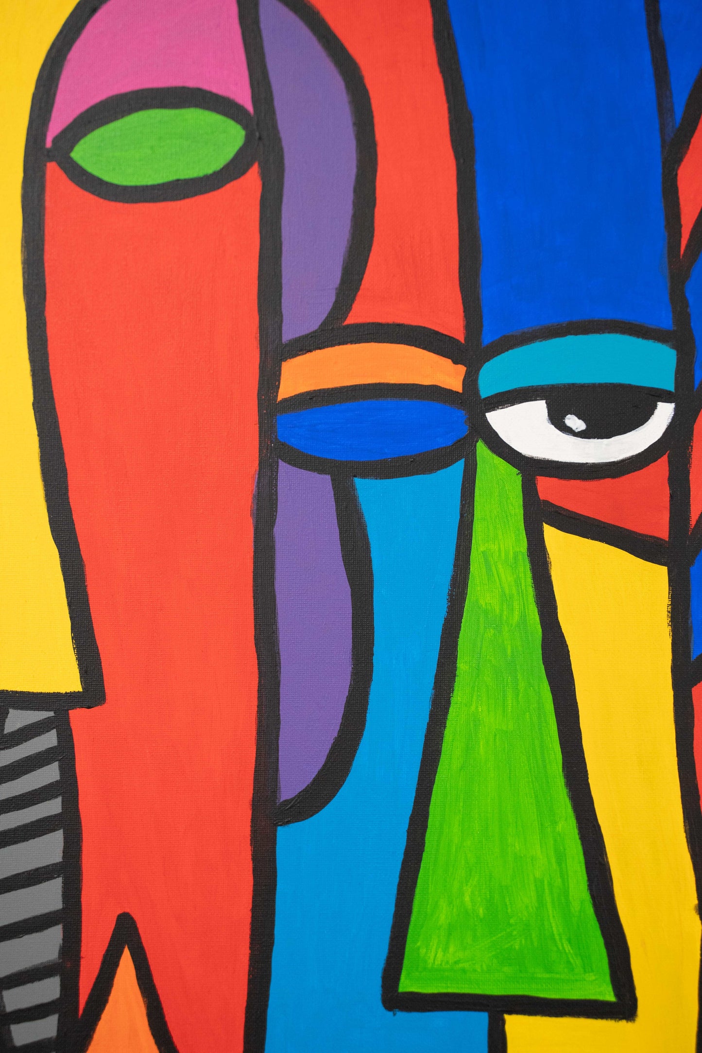 Schilderij ''Maskers''