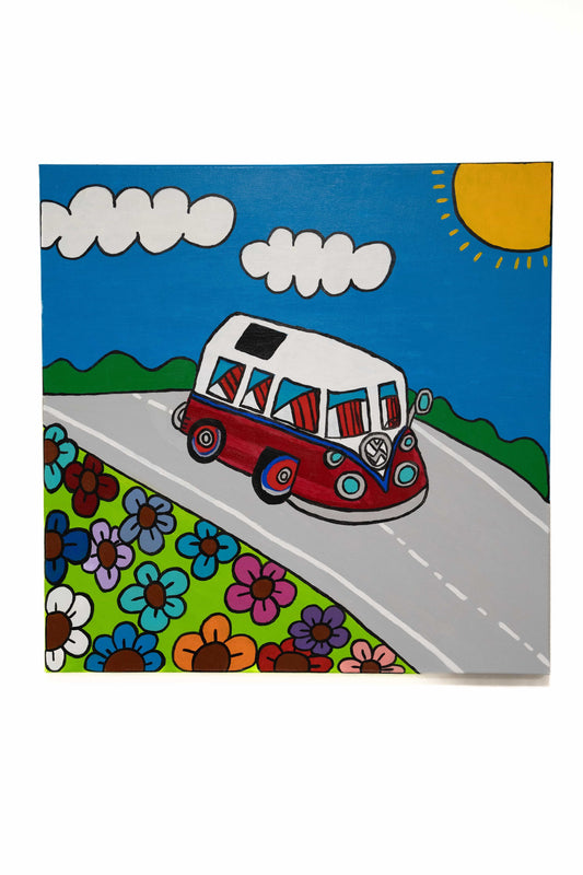 Schilderij VW busje