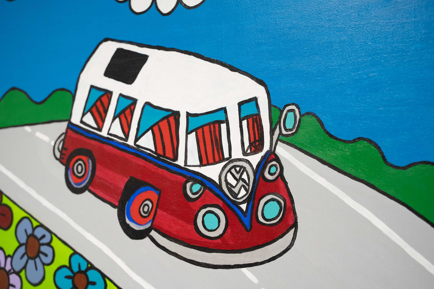 Schilderij VW busje