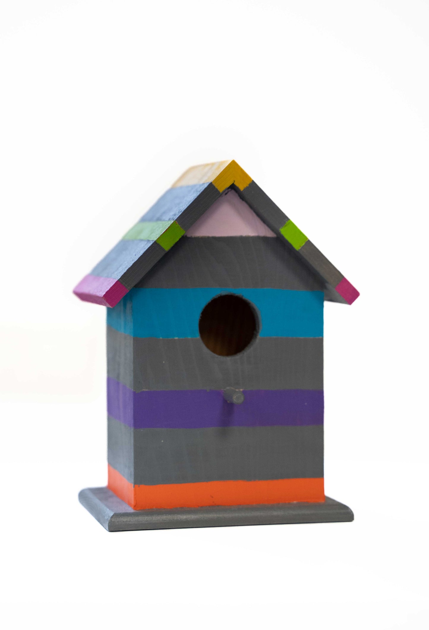 Vogelhuisje, beschilderd