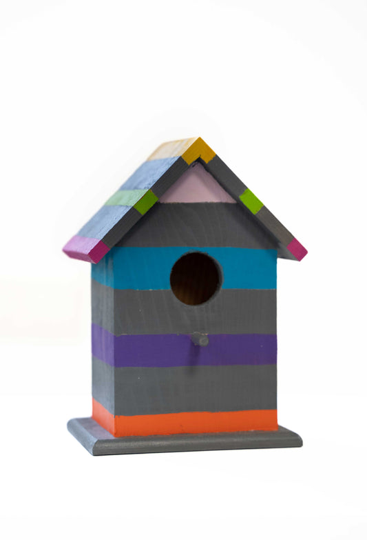 Vogelhuisje, beschilderd